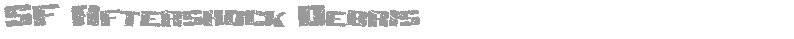 SF Aftershock Debris font preview
